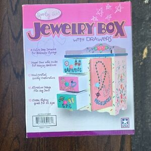 Sporty Girls Jewelry Box with Drawers - Pink and Blue NEW